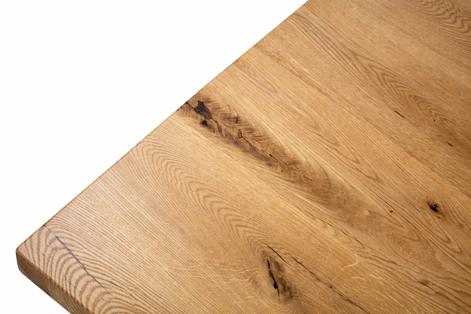 blat dębowy lite drewno grubość 4 cm naturalne usłojenie