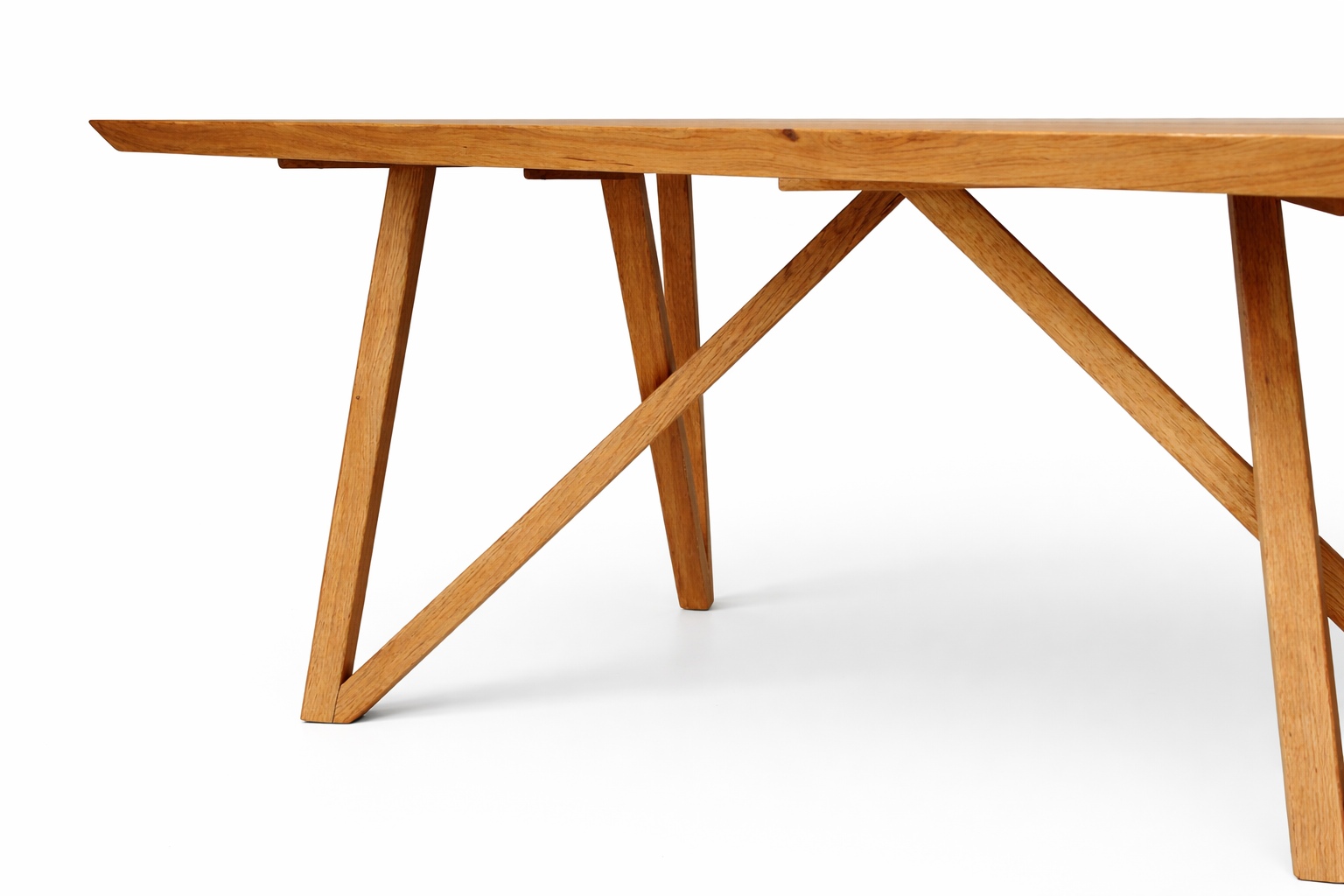 stół dębowy drewniane nogi pająk nowoczesny design jadalnia